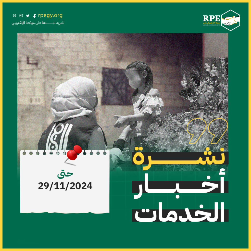 نشرة أخبار الخدمات حتى 29/11/2024