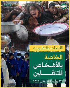 الأحداث والتطورات الخاصة بالأشخاص المتنقلين (27 يوليو – 2 أغسطس 2025)